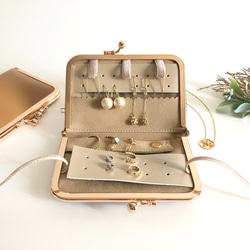 全6色】薄型アクセサリーケース 携帯用／ネックレス収納可◎お手入れ