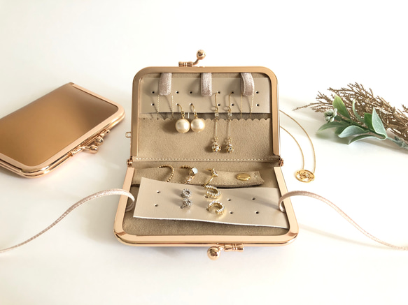 全6色】薄型アクセサリーケース 携帯用／ネックレス収納可◎お手入れ