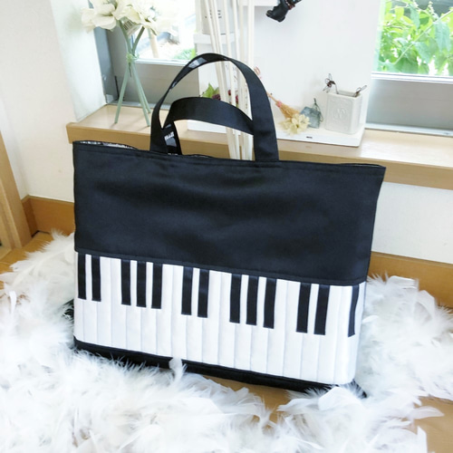 ハンドメイド★ピアノレッスングッズ ハンドメイド ピアノレッスンバッグ No.851 匿名発送 - メルカリ