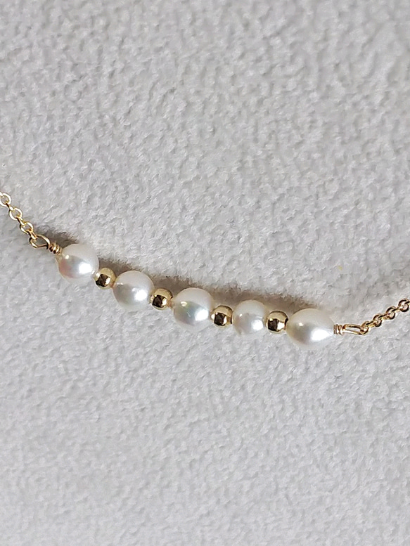 K14＊あこやベビーパール ネックレス アジャスター付きです