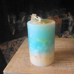 candle　円柱wide7ｃｍ　ｄ2195 3枚目の画像