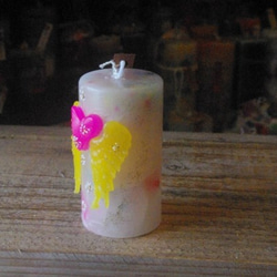 candle　ミニ円柱　天使の羽　ｄ２２０２ 2枚目の画像
