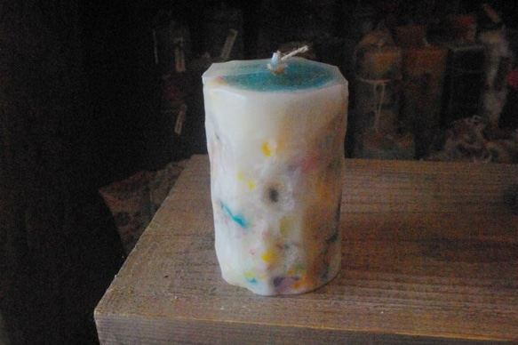 candle　円柱wide8ｃｍ　d2266 3枚目の画像