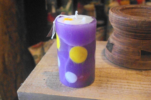 candle　円柱wide6ｃｍ　ｄ2284 3枚目の画像