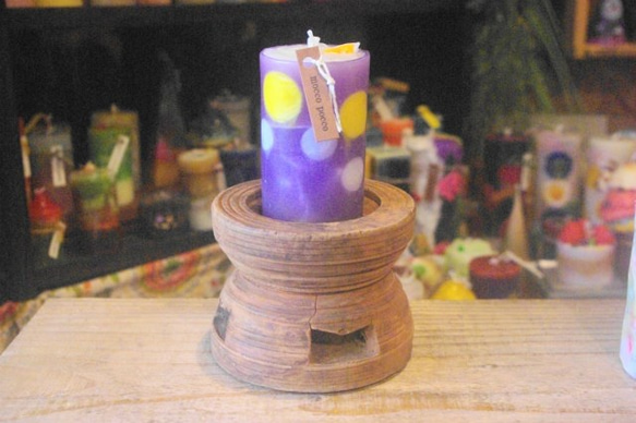 candle　円柱wide6ｃｍ　ｄ2284 5枚目の画像