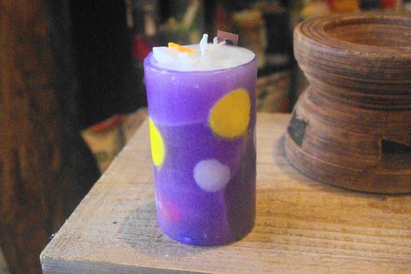 candle　円柱wide6ｃｍ　ｄ2284 6枚目の画像