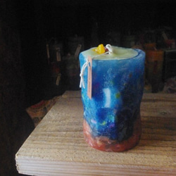 candle　円柱wide8ｃｍ　d2290 2枚目の画像