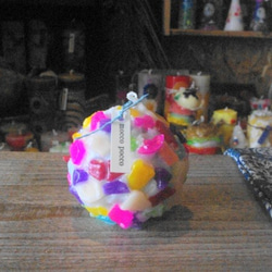 candle　ゴロゴロ球体8ｃｍ　d２３７６ 2枚目の画像