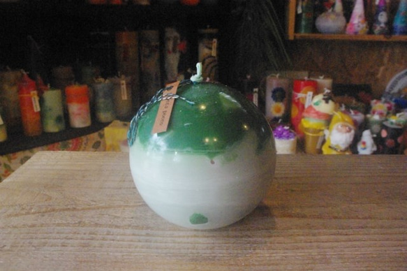 candle　特大球体12ｃｍ　d２５７０ 2枚目の画像