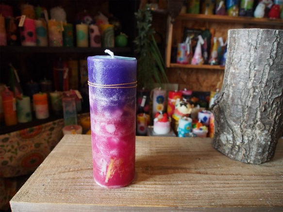 candle　tall円柱wide7cm　ｄ2769 3枚目の画像