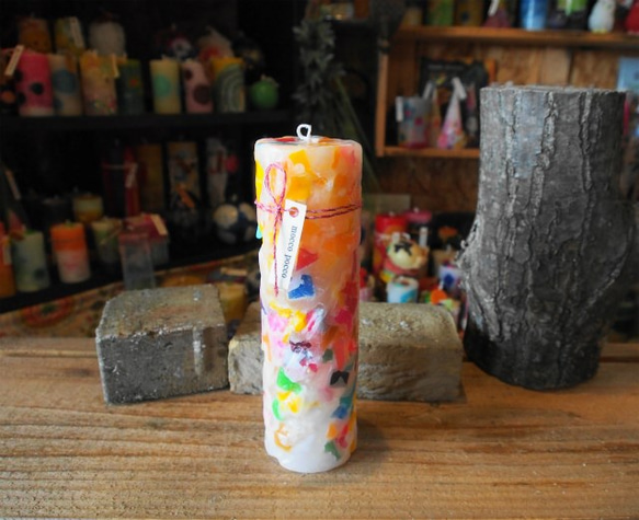 candle　tall円柱wide6,5cm　ｄ2946 1枚目の画像