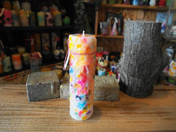 candle　tall円柱wide6,5cm　ｄ2946 2枚目の画像