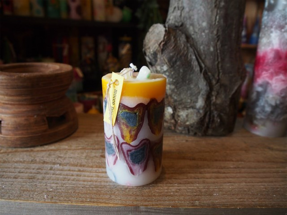 candle　円柱wide6ｃｍ　ｄ3073 2枚目の画像