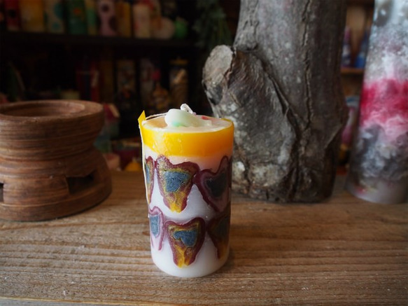 candle　円柱wide6ｃｍ　ｄ3073 3枚目の画像