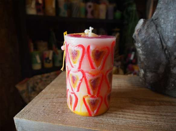 candle　円柱wide8cm　ｄ3089 3枚目の画像