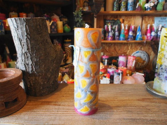 candle　tall円柱wide6.5ｃｍ　ｄ3191 2枚目の画像