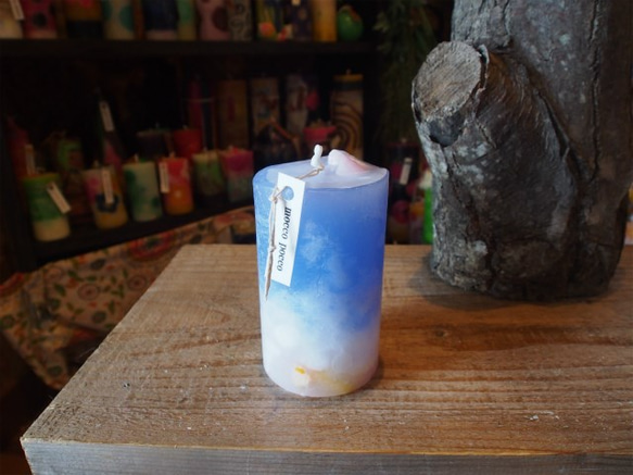 candle　円柱wide6ｃｍ　ｄ3244 2枚目の画像