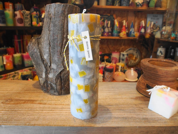 candle　tall円柱wide6.5ｃｍ　ｄ3256 1枚目の画像