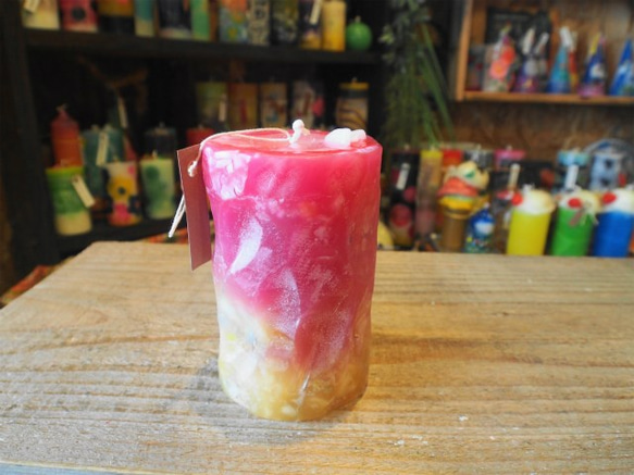 candle　円柱wide7ｃｍ　ｄ3362 3枚目の画像