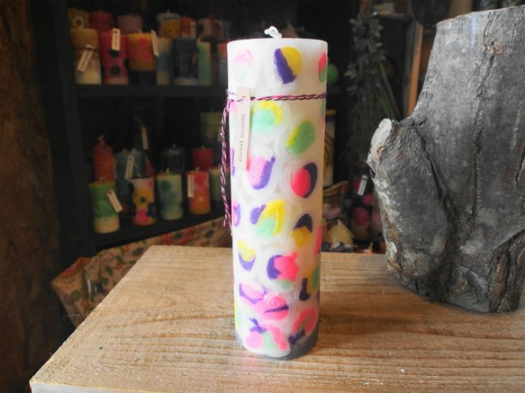candle　tall円柱wide6.5ｃｍ　ｄ3368 2枚目の画像