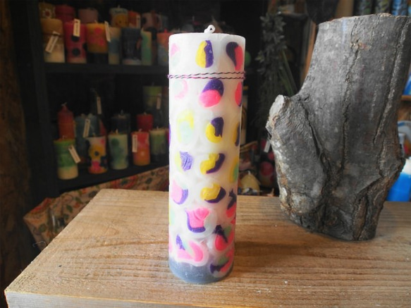 candle　tall円柱wide6.5ｃｍ　ｄ3368 4枚目の画像