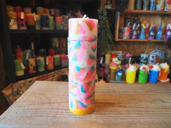 candle　tall円柱wide6.5ｃｍ　ｄ3371 3枚目の画像