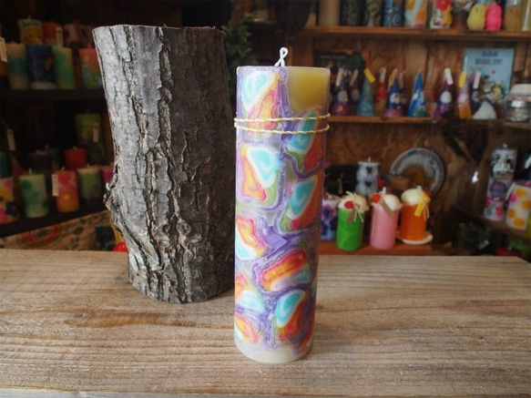 candle　tall円柱wide6.5ｃｍ　ｄ3378 2枚目の画像