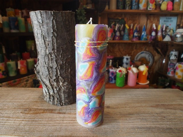 candle　tall円柱wide6.5ｃｍ　ｄ3378 3枚目の画像