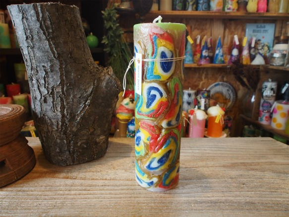 candle　tall円柱wide6.5ｃｍ　ｄ3388 2枚目の画像