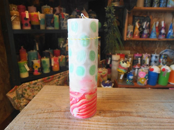 candle　tall円柱wide6.5ｃｍ　ｄ3448 4枚目の画像