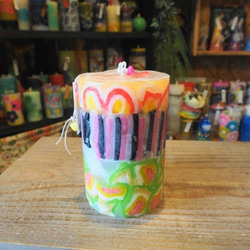 candle　円柱wide8ｃｍ　ｄ3467 3枚目の画像