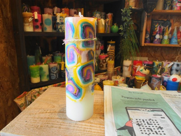 candle　tall円柱wide6.5ｃｍ　ｄ3807 4枚目の画像