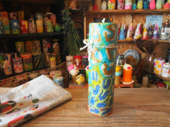 candle　tall円柱wide6.5ｃｍ　ｄ3927 2枚目の画像