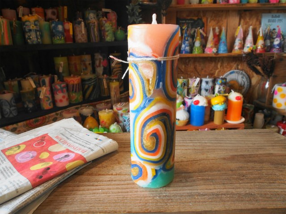 candle　tall円柱wide6.5ｃｍ　ｄ3945 3枚目の画像