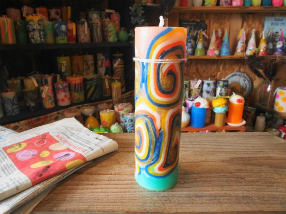 candle　tall円柱wide6.5ｃｍ　ｄ3945 4枚目の画像