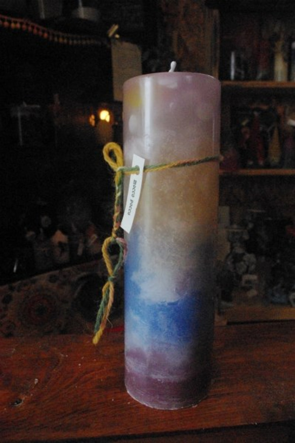 candle　tall円柱wide6.5㎝　c2047 6枚目の画像