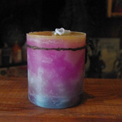 candle　円柱　wide7㎝　c2126 3枚目の画像