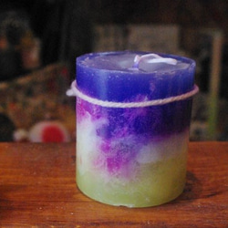 candle　円柱　wide7㎝　c2157 4枚目の画像