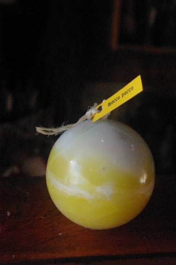 candle　球体8㎝　c2319 5枚目の画像