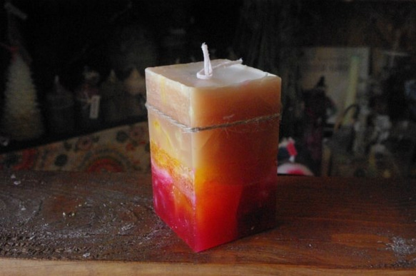 candle　四角柱　ｃ2390 3枚目の画像