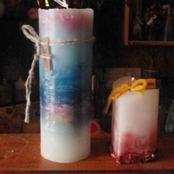 candle　tall円柱wide7㎝　c2437 3枚目の画像