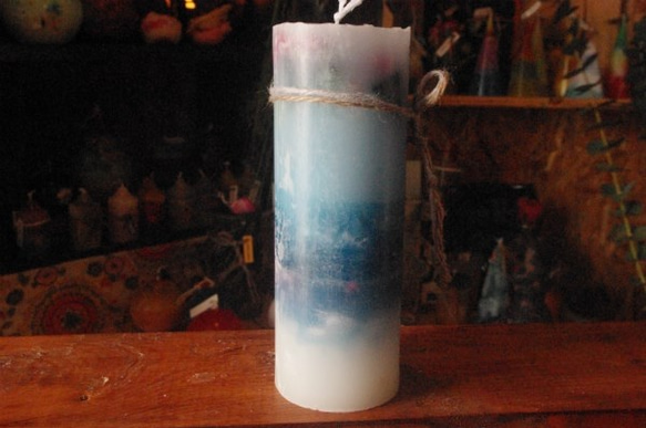 candle　tall円柱wide7㎝　c2437 4枚目の画像