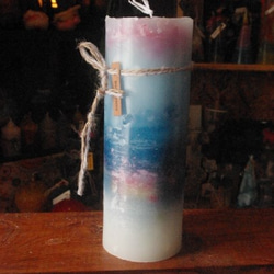 candle　tall円柱wide7㎝　c2437 5枚目の画像