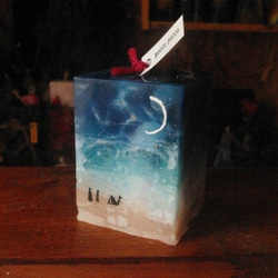candle　四角柱　サハラの夜　ｃ2456 1枚目の画像