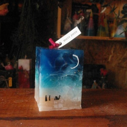 candle　四角柱　サハラの夜　ｃ2456 2枚目の画像