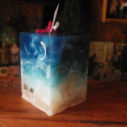 candle　四角柱　サハラの夜　ｃ2456 5枚目の画像