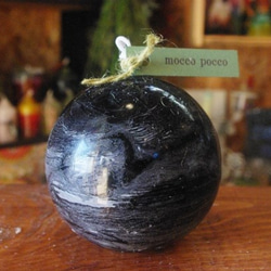 candle　球体８㎝　BLK　ｃ2658 3枚目の画像