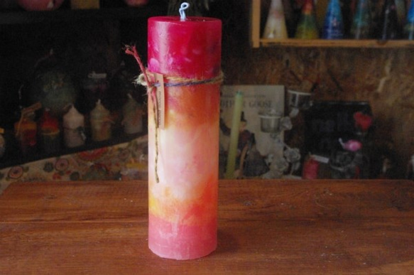 candle　tall円柱wide6.5㎝　ｃ2748 1枚目の画像