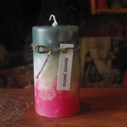 candle　ミニ円柱wide5㎝　c2764 2枚目の画像