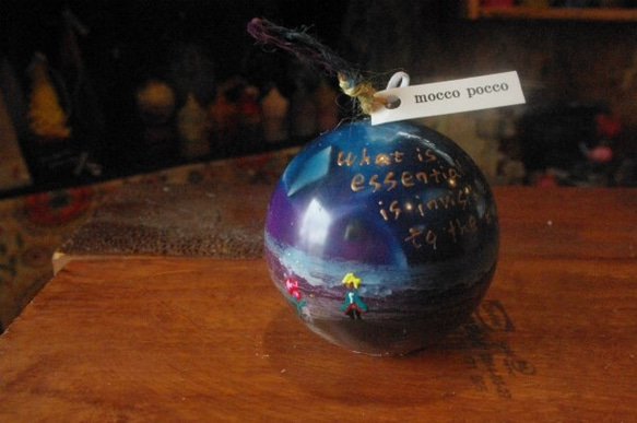 candle　球体8㎝　星の王子様　ｃ2787 5枚目の画像